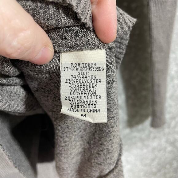 Chance or Fate Women's Gray Oversized Cozycore Sweater - Size Medium - Tunic - Picture 6 of 7